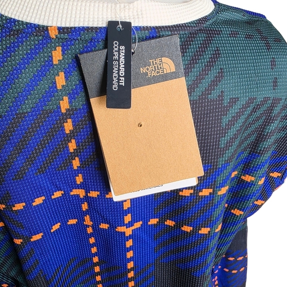 NWT North Face Women's Flash Dry Base Layer, Waffle Plaid, Size Large - Picture 6 of 11